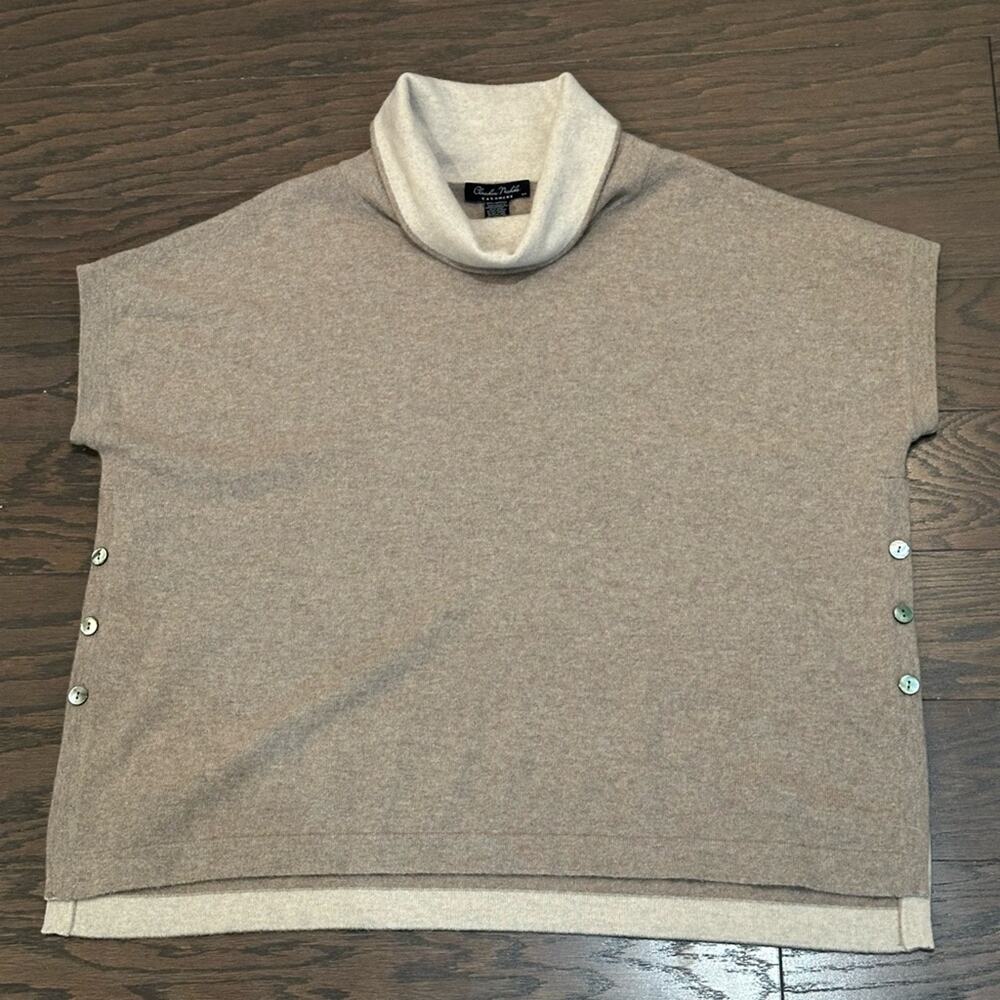 Claudia Nichole Cashmere Sweater - Tan- Taupe Size S/P